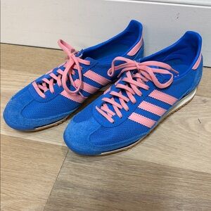 Adidas sl 72 cobalt blue / pink tennis shoes. Size 7